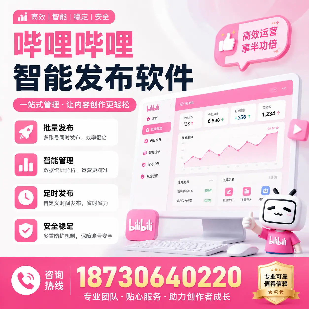 如何评估哔哩哔哩智能发布软件的ROI?周口 企业必读